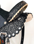 Flex Tree Western Horse Saddle American Leather Trail Barrel By Hilason
