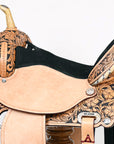 Flex Tree Western Horse Saddle American Leather Trail Barrel By Hilason