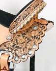 Flex Tree Western Horse Saddle American Leather Trail Barrel By Hilason