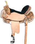 Flex Tree Western Horse Saddle American Leather Trail Barrel By Hilason