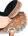 Flex Tree Western Horse Saddle American Leather Trail Barrel By Hilason