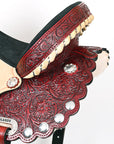 Flex Tree Western Horse Saddle American Leather Trail Barrel By Hilason