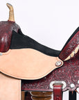 Flex Tree Western Horse Saddle American Leather Trail Barrel By Hilason