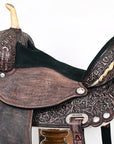 Flex Tree Western Horse Saddle American Leather Trail Barrel By Hilason