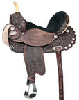 Flex Tree Western Horse Saddle American Leather Trail Barrel By Hilason