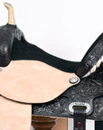 Flex Tree Western Horse Saddle American Leather Trail Barrel By Hilason