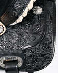 Flex Tree Western Horse Saddle American Leather Trail Barrel By Hilason