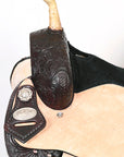 Flex Tree Western Horse Saddle American Leather Trail Barrel By Hilason