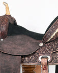 Flex Tree Western Horse Saddle American Leather Trail Barrel By Hilason
