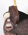 Flex Tree Western Horse Saddle American Leather Trail Barrel By Hilason