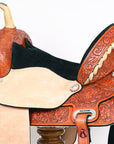 Flex Tree Western Horse Saddle American Leather Trail Barrel By Hilason
