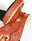 Flex Tree Western Horse Saddle American Leather Trail Barrel By Hilason