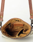 American Darling ADBGS131A Crossbody Hand Tooled Hair-On Genuine Leather Women Bag Western Handbag Purse