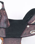 Hilason Western Horse Trail Barrel Racing American Leather Saddle