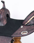 Hilason Western Horse Trail Barrel Racing American Leather Saddle