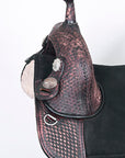 Hilason Western Horse Trail Barrel Racing American Leather Saddle