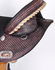 Hilason Western Horse Trail Barrel Racing American Leather Saddle