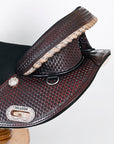 Hilason Western Horse Trail Barrel Racing American Leather Saddle