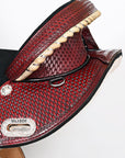 Hilason Western Horse Trail Barrel Racing American Leather Saddle