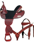 Hilason Western Horse Trail Barrel Racing American Leather Saddle
