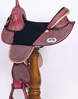 Hilason Western Horse Trail Barrel Racing American Leather Saddle
