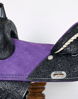 Hilason Western Horse Trail Barrel Racing American Leather Saddle
