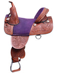 Hilason Western American Leather Trail Barrel Racing Horse Saddle