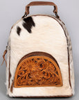 American Darling Hand Tooled Hair On Genuine Leather Women Bag Western Handbag Purse