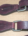 HILASON Pro Rodeo Leather Bull Riding Spur Straps Heavy Duty Fold-Back Design