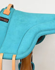 Hilason Horse Bareback Saddle Pad Anti Slip Base Suede Leather Brown