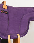 Hilason Horse Bareback Saddle Pad Anti Slip Base Suede Leather Brown
