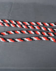 5/8 in x 8 ft HILASON Poly Roper Reins Scissor Snap Black & Red & White