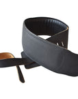 Leather Guitar Bass Strap 3.25 In Padded By Great American – Hilason