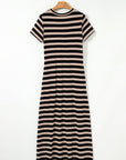 Meilani Stripe T-shirt Maxi Dress