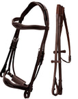 ExionPro Broad Wave Shape Designer Fancy Dressage Bridle & Web Reins