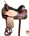Hilason Western Horse Treeless Trail Barrel American Leather Saddle Tack
