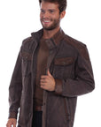 Men's Jacket W/canvas - 1089