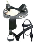 Hilason Western Horse Treeless Trail Barrel Saddle American Leather Tack