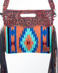 American Darling Cross Body Saddle Blanket Genuine Leather Western Women Bag |Handbag Purse Crossbody for Cute