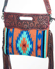 American Darling Cross Body Saddle Blanket Genuine Leather Western Women Bag |Handbag Purse Crossbody for Cute
