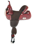 Hilason Western Horse Treeless Trail Barrel American Leather Saddle