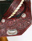 Hilason Western Horse Treeless Trail Barrel American Leather Saddle