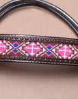 Hilason Western Horse One Ear Headstall Bridle American Leather Beaded