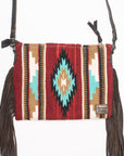 American Darling Saddle Blanket Genuine Leather Women Bag Western Handbag Purse