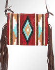 American Darling Saddle Blanket Genuine Leather Women Bag Western Handbag Purse