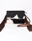 American Darling ADBG239BRW Envelope Hair-On Genuine Leather Women Bag Western Handbag Purse
