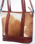 American Darling ADBGS176TAW Tote Hair On Genuine Leather Women Bag Western Handbag Purse