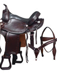 Hilason Gaited Western Horse Flex Pleasure American Leather Saddle