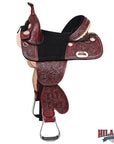 Western Horse Child Saddle Treeless American Leather Barrel