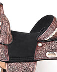 Western Horse Child Saddle Treeless American Leather Barrel